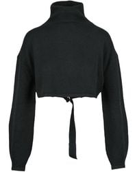 Calvin Klein - Truien & Vesten ,Zwart ,Wol Trui - Lyst