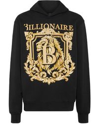 Billionaire - Hoodies & Sweatvesten ,Zwart ,Katoen Hooded Sweatshirt Lion - Lyst