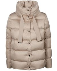 Herno - Jassen ,Polyester Stijlvolle Down Cape Voor Vrouwen - Lyst
