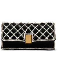Balmain - Borsa pochette in velluto e perle 1945 - Lyst