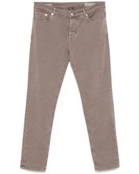 Brunello Cucinelli - Taube Graue Jeans Mit Besticktem Logo - Lyst