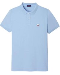 J.O.T.T - Tops ,Blauw ,Katoen Basic Katoenen Poloshirt - Lyst