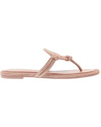 Tory Burch - Rosa strass zehentrenner - Lyst