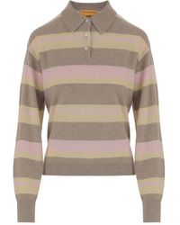 Guest In Residence - Gestreiftes Kaschmir-Poloshirt - Lyst