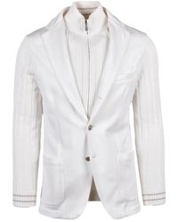 Eleventy - Jassen ,Wit ,Katoen Blazer - Lyst