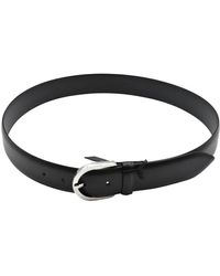 Orciani - Accessoires ,Zwart ,Leer Monaco Leren Riem - Lyst