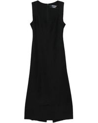 Jacquemus - Square Neck Midi Jurk - Lyst