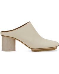 Uma Wang - Schoenen ,Wit ,Leer Stone Mule - Lyst