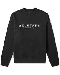 Belstaff - Schwarz-weißer sweatshirt mit einzigartigem design - Lyst