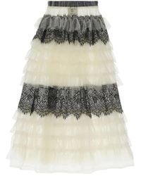 5 PROGRESS - Rokken ,Wit ,Midi Rok - Lyst