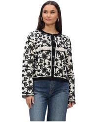 Object - Truien & Vesten ,Veelkleurig ,Katoen Objcari L/Re Cardigan - Lyst