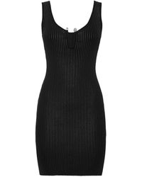 Philipp Plein - Coated Knit Mini Dress - Lyst