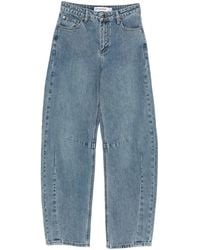 Self-Portrait - Jeans ,Blauw ,Katoen Barrel Leg Jeans - Lyst