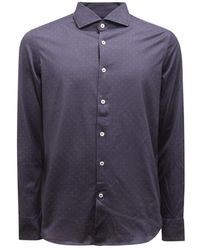 Sonrisa - Overhemden ,Blauw ,Jersey Shirt Gemaakt - Lyst