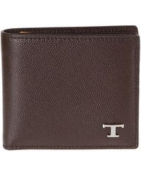 Tod's - Accessoires ,Bruin ,Leer T Timeless Portemonnee - Lyst