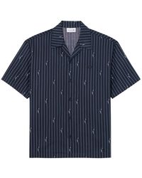 Lacoste - Overhemden ,Zwart ,Katoen Short Sleeve Shirt - Lyst