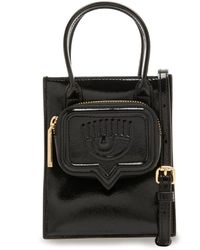 Chiara Ferragni - Schwarze Kunstleder Crossbody Tasche - Lyst