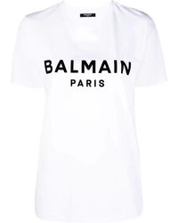 Balmain - T-Shirt Logo - Lyst