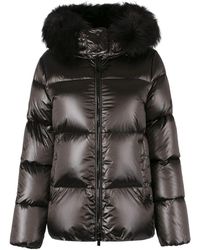 Moorer - Kurze Daunenjacke Mit Abnehmbarer Kapuze - Lyst