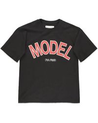 Philippe Model - Tops ,Zwart ,Katoen T-Shirt - Lyst