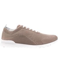 Kiton - Braune ledersneakers - Lyst