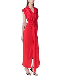 Victoria Beckham - Asymmetrische Jurk Met Gedraaid Detail - Lyst
