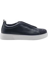 Marechiaro 1962 - Blaue Wildleder-Sneaker Mit Elastischen Schnürsenkeln - Lyst