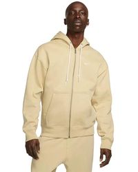Nike - Goldener Full Zip Hoodie Mit Swoosh - Lyst
