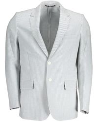 GANT - Jassen ,Wit ,Katoen Witte Katoenen Herenjas Klassieke Stijl - Lyst