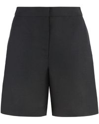 Calvin Klein - Leinen-Shorts Mit Taschen - Lyst