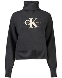 Calvin Klein - Jersey De Algodón Negro, Mujer, Talla - Lyst