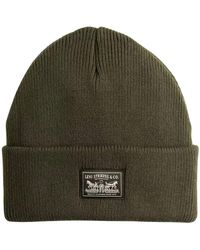 Levi's - Accessoires ,Groen ,Backpatch Beanie - Lyst