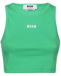 MSGM - Sleeveless Tops - Lyst