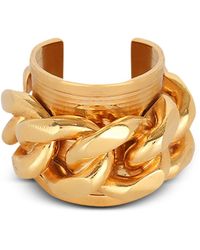 Balmain - Accessoires ,Geel ,Messing Ketting Ring - Lyst