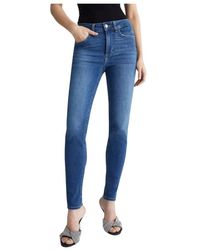 Liu Jo - Blaue gemstone skinny jeans - Lyst