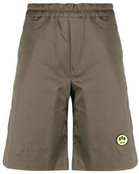 Barrow - Korte Broeken ,Groen ,Katoen Casual Shorts - Lyst