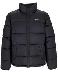 Element - Jassen ,Zwart ,Polyester Waterafstotende Donsjas Met Hoge Kraag - Lyst