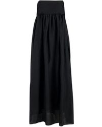 Matteau - Kleedjes ,Zwart ,Maxi Kleedjes - Lyst