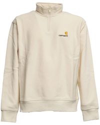 Carhartt - Hoodies & Sweatvesten ,Katoen Half Zip American Script Sweat - Lyst