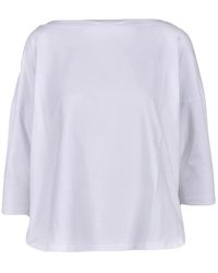 Wild Cashmere - Overhemden ,Wit ,Kasjmier Zacht T-Shirt Van Kasjmiermix - Lyst