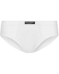 Dolce & Gabbana - Logo-Patch Briefs - Lyst
