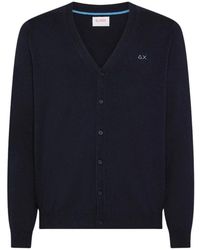 Sun 68 - Wollen Cardigan Met Katoen - Lyst