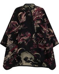 Etro - Omkeerbare Wolmix Cape - Lyst