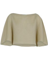Cortana - Overhemden ,Groen ,Ramie Blouse - Lyst