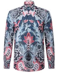 Etro - Bloemenprint Casual Overhemd - Lyst
