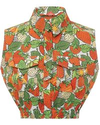 ALESSANDRO ENRIQUEZ - Overhemden ,Veelkleurig ,Cropped Shirt - Lyst