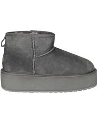 EMU - Schoenen ,Grijs ,Leer Winterlaarzen - Lyst
