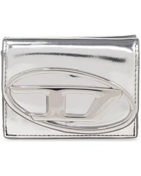 DIESEL - Accessoires ,Grijs ,Leer 1Dr Tri Fold Coin Xs Ii - Lyst
