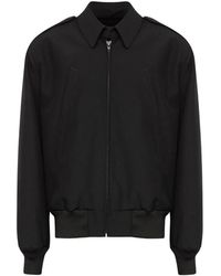 MM6 by Maison Margiela - Jassen ,Zwart ,Wol Wool Bomber Jacket - Lyst