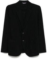 Circolo 1901 - Schwarze Jacke Mit Knöpfen Und Aufgesetzten Taschen - Lyst